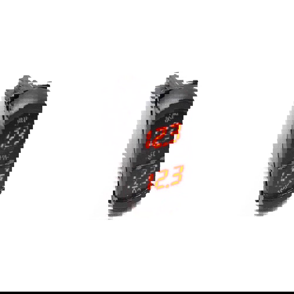 Automotive Replacement Parts; Application: Dual Source Switch Style Voltmeter (Red)